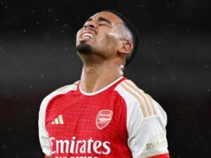 Správy Arsenalu: Liverpool podporil ukradnutie favorita Artety, keď sa objavil nový Ježišov plán Gabriel Jesus z Arsenalu reaguje počas zápasu Premier League medzi Arsenalom FC a West Ham United na Emirates Stadium 28. decembra 2023 v Londýne v Anglicku.