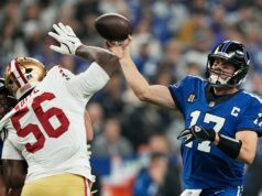 Správy NFL: Philip Rivers z Colts má v prvom polčase viacero pristátí vs 49ers Správy NFL: Philip Rivers z Colts má v prvom polčase viacero pristátí vs 49ers