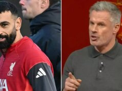 Správy z Liverpoolu: Spoluhráč Mo Salah naráža na Jamieho Carraghera, keď ex-eso Reds naznačuje nepokoje Mohamed Salah z Liverpoolu a manažér Arne Slot dnes počas dnešného tréningu v AXA Training Center