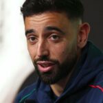 Bruno Fernandes na zápase Manchestru United