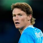 Scott McTominay z SSC Neapol počas zápasu Serie A medzi SSC Neapol a Janov CFC