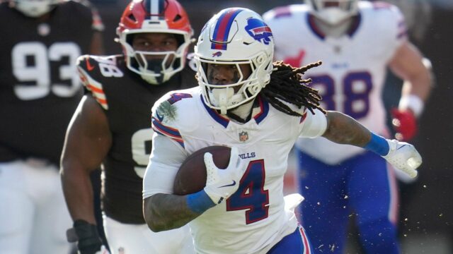 Správy z NFL: Billsov James Cook uteká na 44-yardový TD vs Browns
