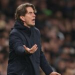 Thomas Frank počas zápasu Tottenhamu