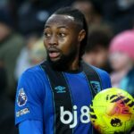 Antoine Semenyo z Bournemouthu počas zápasu Premier League proti Brentfordu