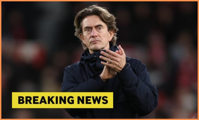 Thomas Frank reaguje počas zápasu Tottenham vs Fulham