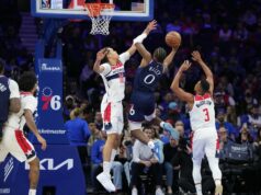 Tyrese Maxey dosiahol skóre 35, keď 76-ročný prešiel okolo Wizards NBA: Washington Wizards vo Philadelphii 76ers