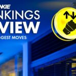 Alex Pereira (modré rukavice) reaguje po zápase proti Magomedovi Ankalaevovi (červené rukavice) počas UFC 320 v T-Mobile Arene.