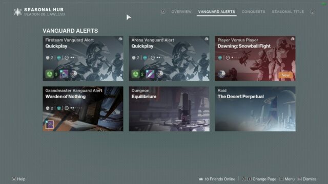 Ďalšie výzvy a odmeny z upozornení Destiny 2 Vanguard (obrázok cez Bungie) 