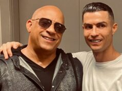 Vin Diesel robí Cristiana Ronalda nárok na franšízu Rýchlo a zbesilo Vin Diesel a Cristiano Ronaldo pózujú pre fotografiu