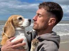 Vnútri mexickej nočnej mory Aarona Ramseyho sa po kontrakte „roztrhlo“ a pes zmizne Aaron Ramsey so psom Halo, ktorý je nezvestný