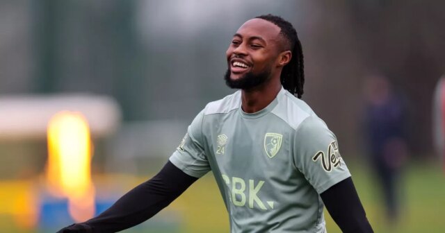 Antoine Semenyo počas tréningu AFC Bournemouth