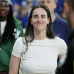 Caitlin Clark zverejňuje snímku majstrovského zápasu Big Ten na štadióne Lucas Oil. Kredit: Clark/IG