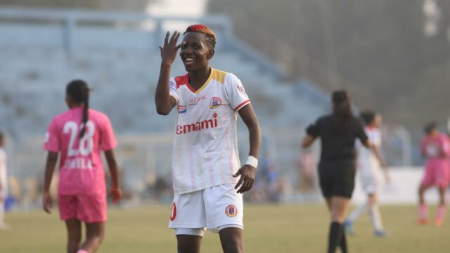 Východné Bengálsko zaznamenalo svoje najväčšie víťazstvo v histórii IWL, hetrik Lynda Kom pomáha Sethu prekonať výzvu Sribhumi
