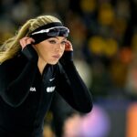 Holandská rýchlokorčuliarka Jutta Leerdamová obsadila druhé miesto v behu na 500 m na holandských olympijských skúškach