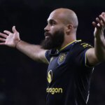 Bryan Mbeumo počas zápasu Premier League medzi Wolverhampton Wanderers a Manchestrom United v Molineux.