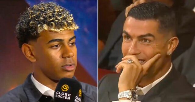 Cristiano Ronaldo reaguje