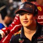 Yuki Tsunoda poskytuje rozhovor na Veľkej cene Kataru F1 - Zdroj: Getty