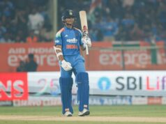 Yashasvi Jaiswal prináša ohnivé oslavy po svojej prvej tone v IND vs SA 2025 3. ODI (sledovať) Yashasvi Jaiswal. (Poďakovanie za snímky: BCCI