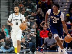 Základné zostavy San Antonio Spurs vs New Orleans Pelicans (8. decembra) logo pochodového šialenstva