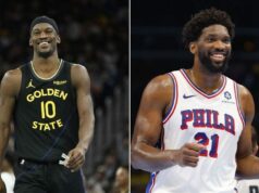 Základné zostavy a hĺbkové tabuľky Golden State Warriors vs Philadelphia 76ers (4. decembra) logo pochodového šialenstva