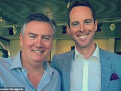 Zdrvený Eddie McGuire odhaľuje svoje zármutky nad tragickou smrťou chránenca jeho televíznej hviezdy Duncana McKenzieho-McHarga vo veku iba 41 rokov. Eddie McGuire (vľavo) opísal svojho priateľa a bývalého kolegu Duncana McKenzieho-McHarga (vpravo) ako slnečný a optimistický zdroj radosti po jeho smrti v Los Angeles.