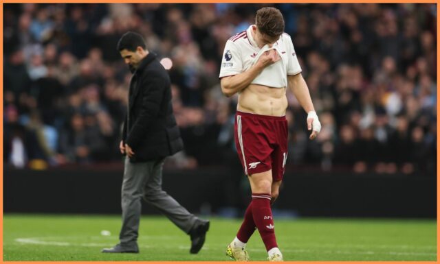 Mikel Merino v akcii za Arsenal