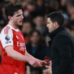 Mikel Arteta poskytne aktuálne informácie o zranení Declana Ricea pred súbojom Premier League s Aston Villou