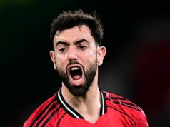 Zúrivý odkaz Bruna Fernandesa hviezdam Man Utd odhalený, keď nahnevane ukazuje vinu Bruno Fernandes z Manchestru United reaguje