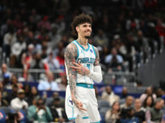 „Najintenzívnejšia rivalita v lige“ – Fanúšikovia NBA si posmievajú loptu LaMelo po tom, čo sa hviezda Hornets zdržala v boji o 14 336 172 $ Wizards Wing logo pochodového šialenstva