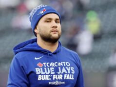 „To znamená, že tak veľmi chce odísť z Blue Jays? logo pochodového šialenstva