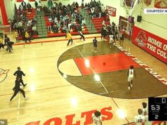 15-ročného stredoškolského basketbalistu udrel 36-ročný muž päsťou počas zápasu v divokej bitke 36-ročného muža obvinili z ublíženia na zdraví a ohrozenia zdravia dieťaťa po bitke na stredoškolskom basketbalovom zápase.