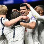 Cristian Romero poslal Tottenham do vedenia, keďže domáci predvádzali útočný a plynulý výkon (Reuters)