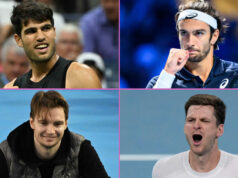 Alcaraz je na prvom mieste ako Lorenzo Musetti, Alexander Bublík, Hubert Hurkacz Alcaraz je na prvom mieste ako Lorenzo Musetti, Alexander Bublík, Hubert Hurkacz