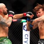 Alexander Volkanovski po opätovnom získaní titulu UFC v perovej váhe víťazstvom nad Diegom Lopesom (Getty Images)