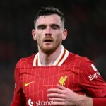 Andy Robertson v akcii za Liverpool.