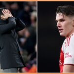 Ollie Watkins oslavuje gól Aston Villy proti Bournemouthu