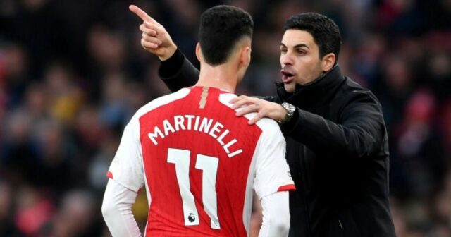 Arsenal označil za pokrytcov po tom, čo Mikel Arteta strčil do Gabriela Martinelliho | Futbal | Šport
