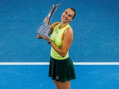 Aryna Sabalenka uverejnila odvážny odkaz online hneď po zisku titulu v Brisbane Foto William WEST / AFP prostredníctvom Getty Images