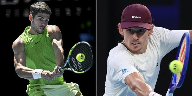 Australian Open LIVE: Získajte najnovšie výsledky a reakcie, keď sa Australian Open LIVE: Získajte najnovšie výsledky a reakcie, keď sa Alex de Minaur postaví svetovej jednotke Carlosovi Alcarazovi