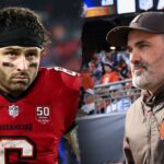 Baker Mayfield strieľa do nového trénera Falcons Kevina Stefanského