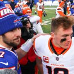 Bo Nix z Broncos chváli MVP Bills Josha Allena pred zápasom play-off