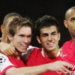 Alexander Hleb s Robinom Van Persiem, Cescom Fabregasom a Thierrym Henrym