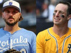 Brent Rooker posiela nóbl odkaz Vinniemu Pasquantinovi, keď sa Royals chystá urobiť zásadnú zmenu logo pochodového šialenstva