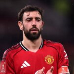 Bruno Fernandes tlieska na ihrisku.