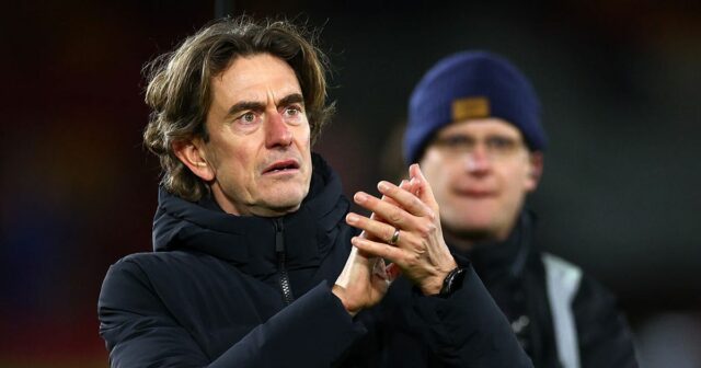 Brutálny skandovanie fanúšikov Tottenhamu počas tvrdej remízy Brentfordu spôsobuje Thomasovi Thomas Frank sledoval, ako jeho Tottenham zápasí s Brentfordom