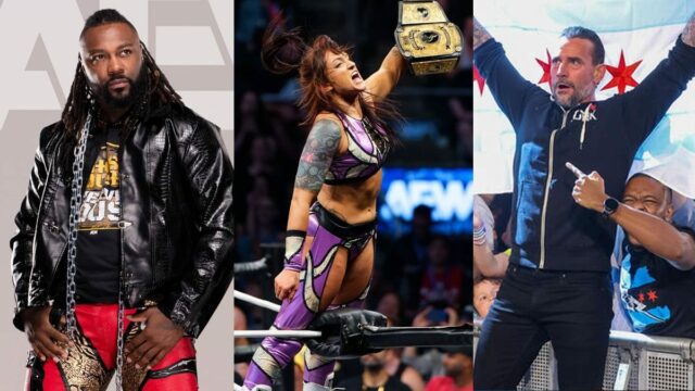 CM Punk, šampión AEW Kris Statlander, Swerve Strickland a ďalší Wrestlingové hviezdy si želajú Kiera Hogan a Diamante po vyhlásení zasnúbenia (obrázok cez Instagram Kiery Hoganovej)