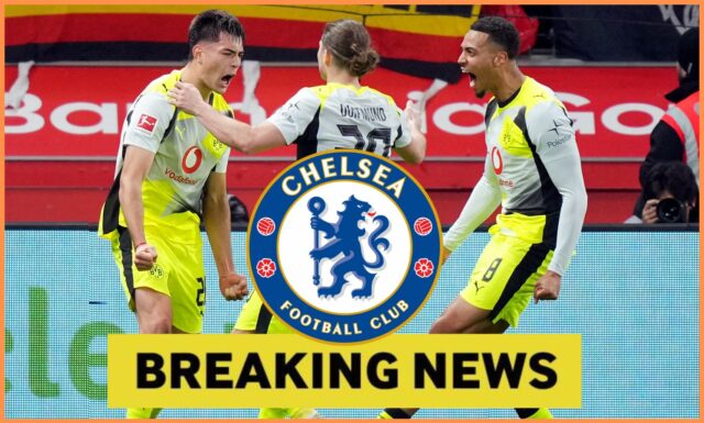 Aaron Anselmino v akcii za Borussiu Dortmund