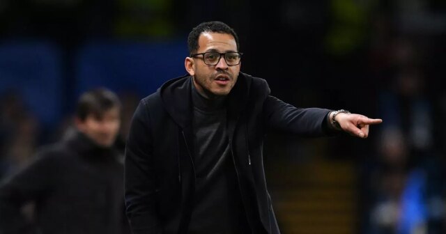 Liam Rosenior, manažér Chelsea, body počas zápasu fázy MD7 Ligy majstrov UEFA 2025/26 medzi Chelsea FC a Pafos FC na Stamford Bridge 21. januára 2026 v Londýne, Anglicko