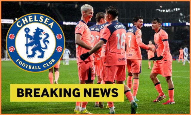 Cieľ prestupu Chelsea Fermin Lopez počas rokovaní o zmluve v Fermin Lopez oslavuje gól Barcelony proti Realu Madrid