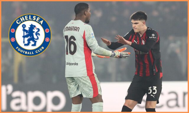 Mike Maignan v akcii za AC Miláno